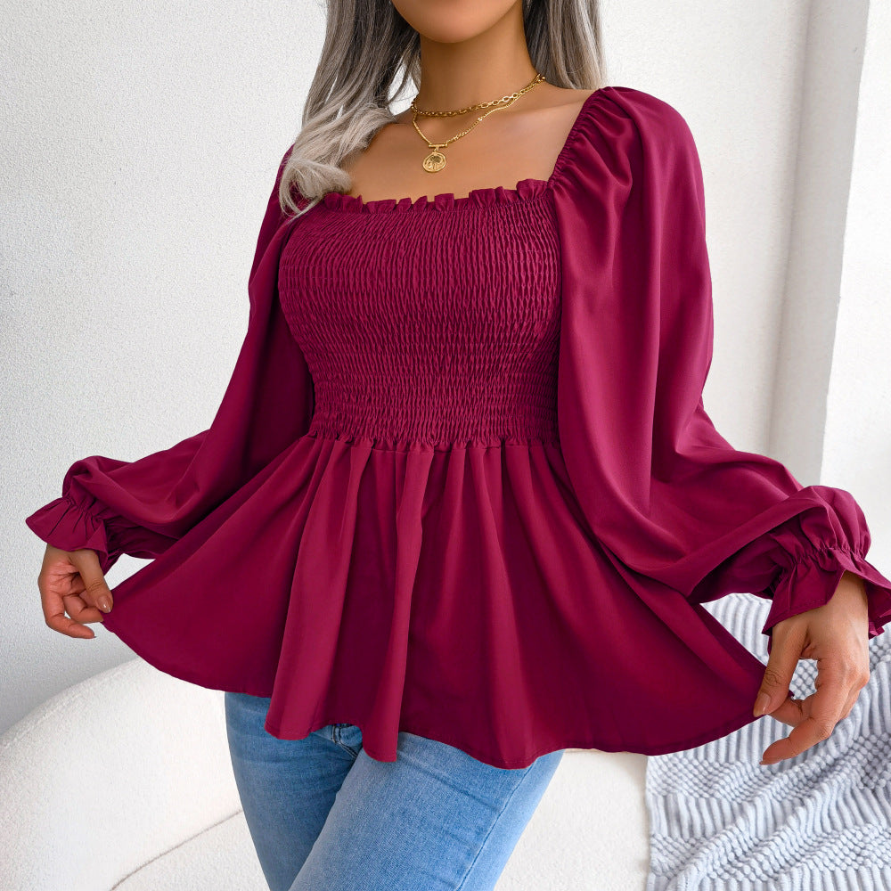 Elegant Square Neck Top