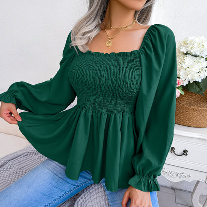 Elegant Square Neck  Top