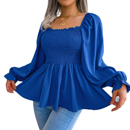 Elegant Square Neck  Top